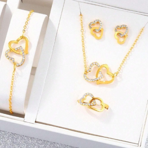 סט תכשיטים לבבות